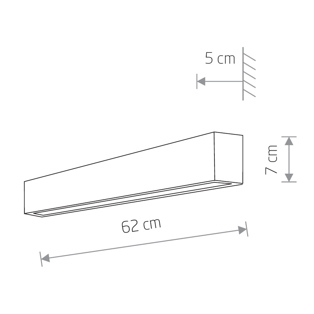 Настенный светильник Nowodvorski Straight Wall LED S 7596 в Санкт-Петербурге