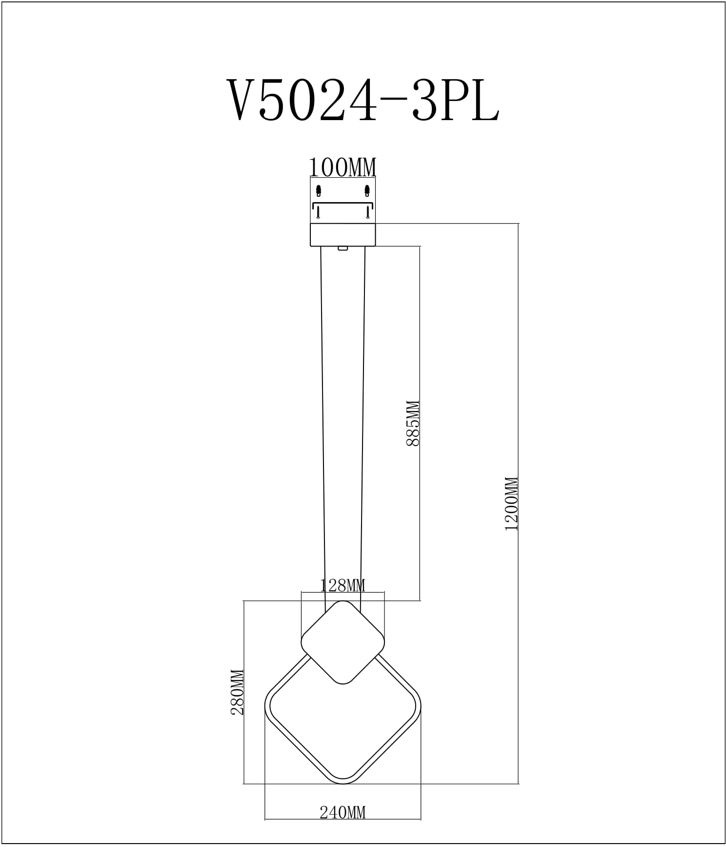 Подвесной светодиодный светильник Moderli Store V5024-3PL в Санкт-Петербурге