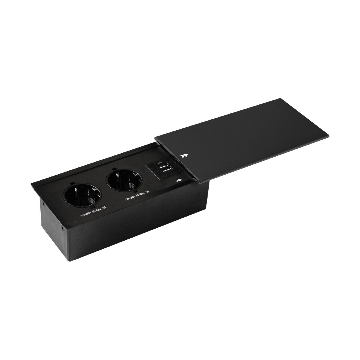Блок розеток JX (Slide Top) (2 секции + 2 USB с кабелем питания) Mebax 00-00002889 в Санкт-Петербурге