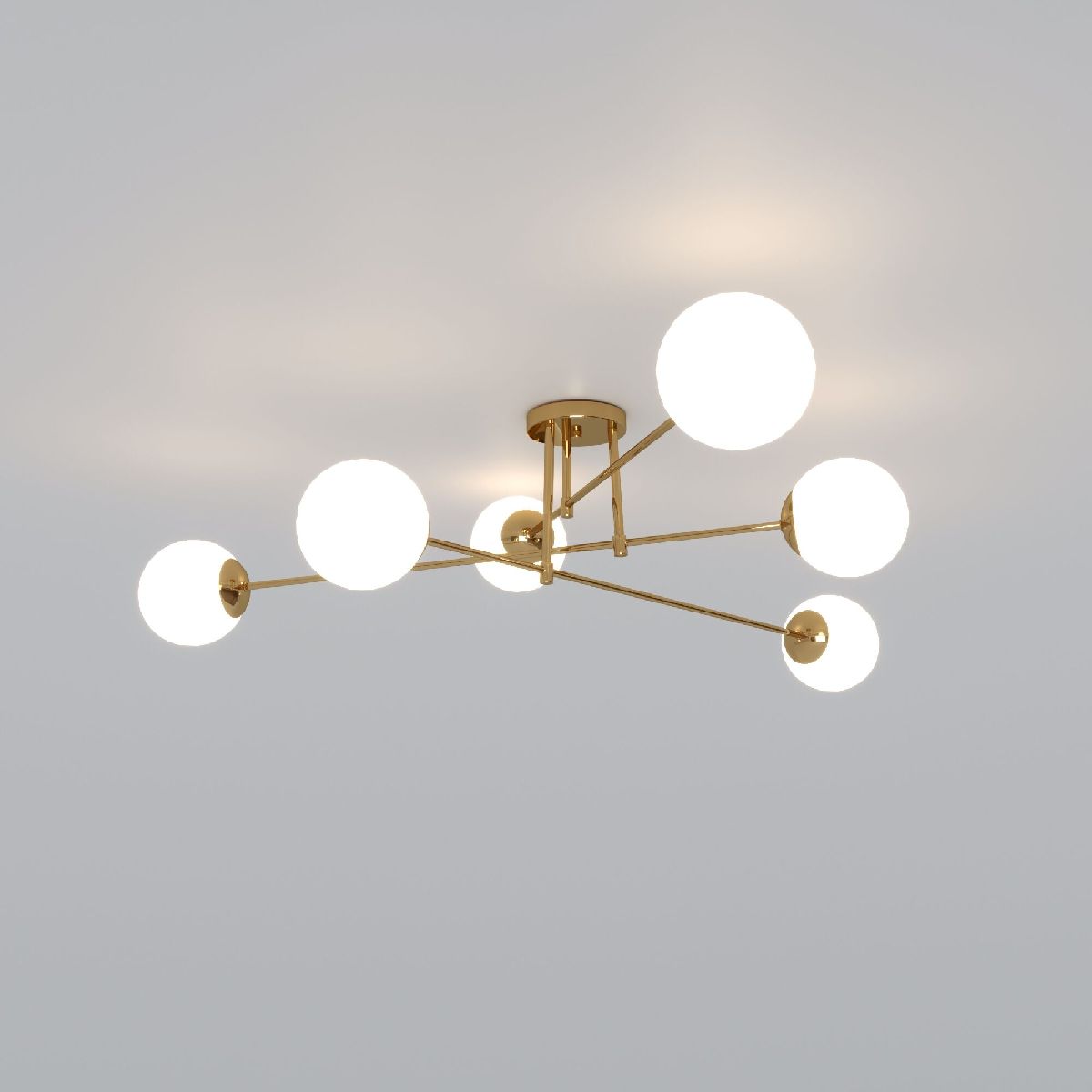 Потолочная люстра Eurosvet Netz 30181/6 латунь Smart a062217 в Санкт-Петербурге