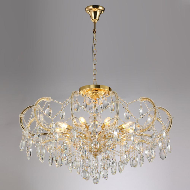 Подвесная люстра Crystal Lux Hollywood SP-PL10 Gold D1000 в #REGION_NAME_DECLINE_PP#