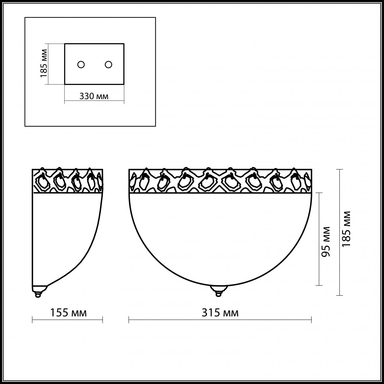 Настенный светильник Odeon Light Aspena 2776/1W в Санкт-Петербурге