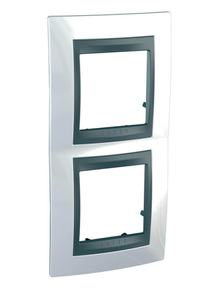 Рамка 2-постовая вертикальная Schneider Electric Unica Top MGU66.004V.292 в Санкт-Петербурге