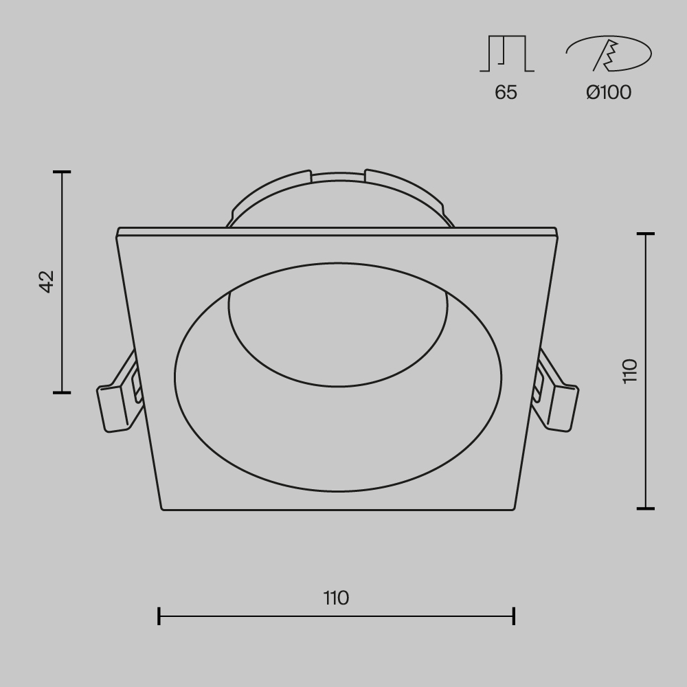 Встраиваемый светильник Maytoni Technical Share DL126-GX53-SQ-W в Санкт-Петербурге