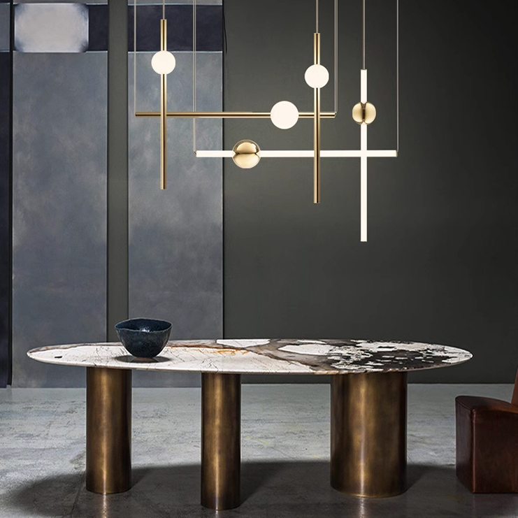 Подвесной светильник в виде шариков ImperiumLoft Lee Broom Orion Globe Light 85411-22 в Санкт-Петербурге