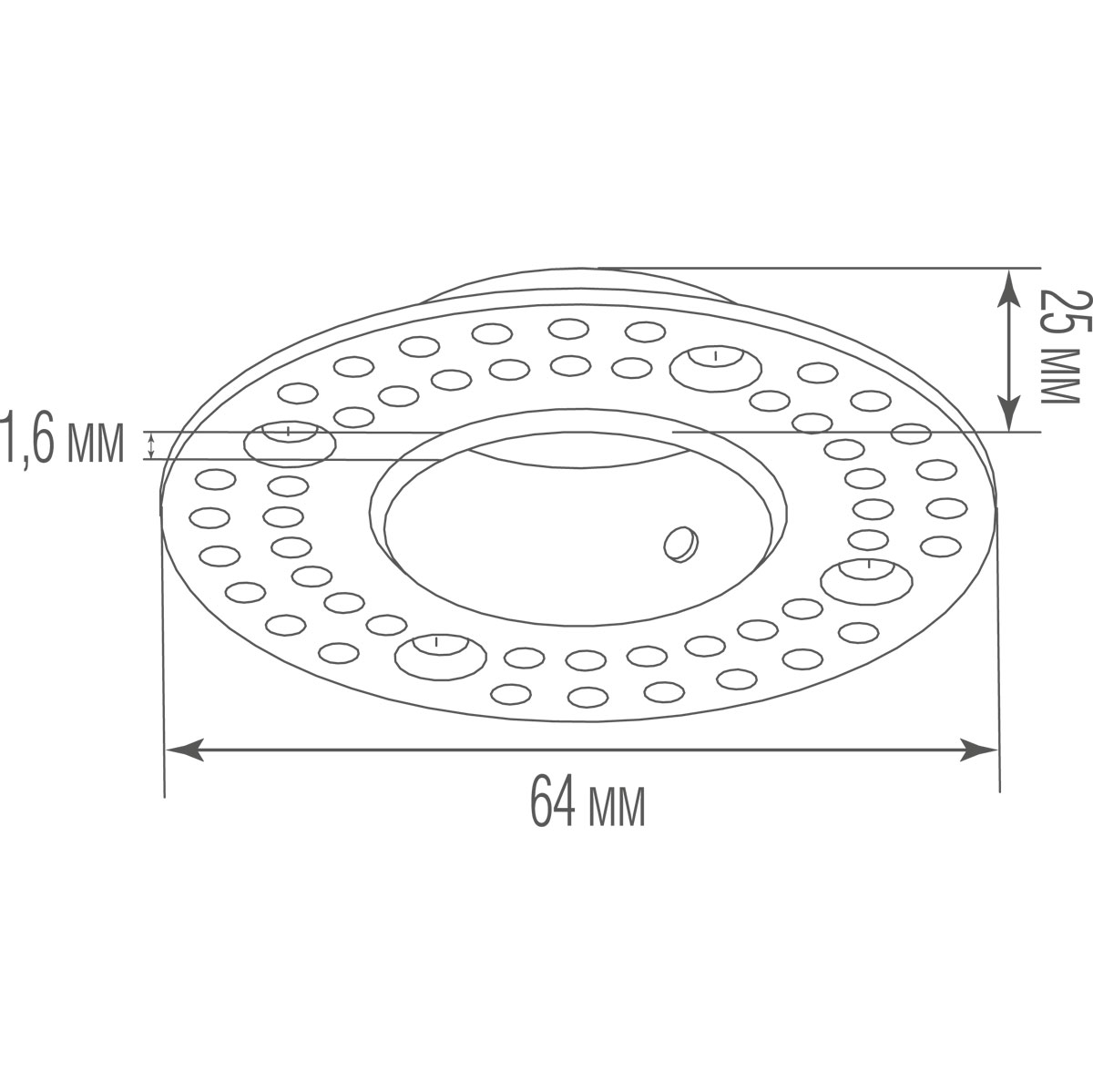 Встраиваемое основание Donolux Light Wave Recessed mounting 1W в Санкт-Петербурге