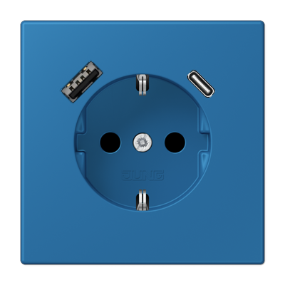 Розетка 2K+З USB Typ AC Jung LC1520-15CA211 в #REGION_NAME_DECLINE_PP#