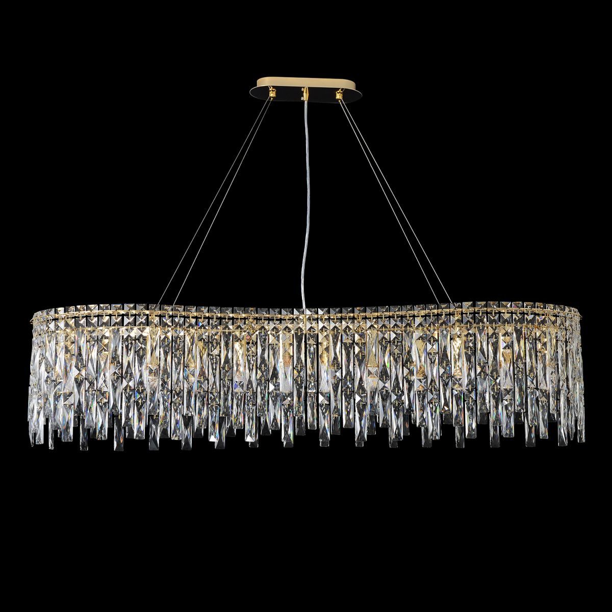 Подвесная люстра Crystal Lux ABRIL SP12 L1200 GOLD в Санкт-Петербурге