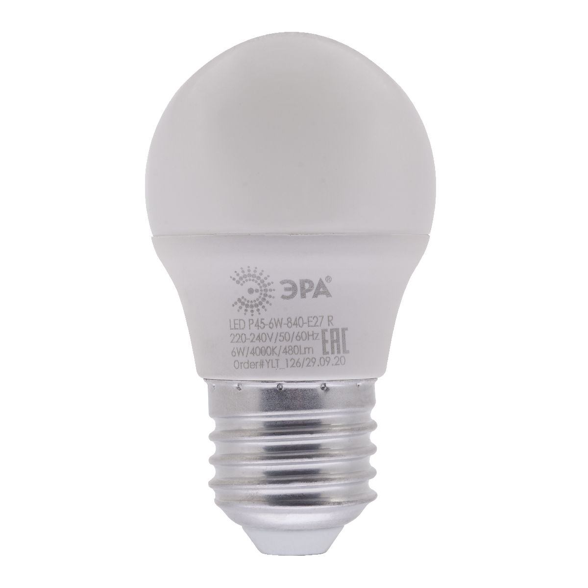 Лампа светодиодная Эра E27 6W 4000K LED P45-6W-840-E27 R Б0049644 в #REGION_NAME_DECLINE_PP#