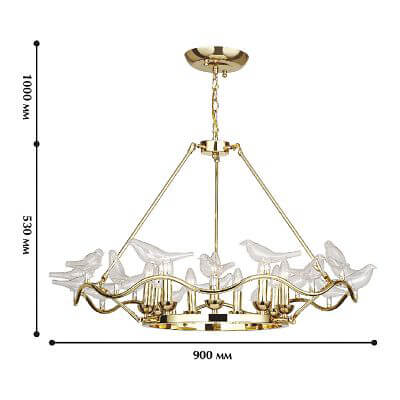 Подвесная люстра Favourite Pajaritos 1750-9P в Санкт-Петербурге