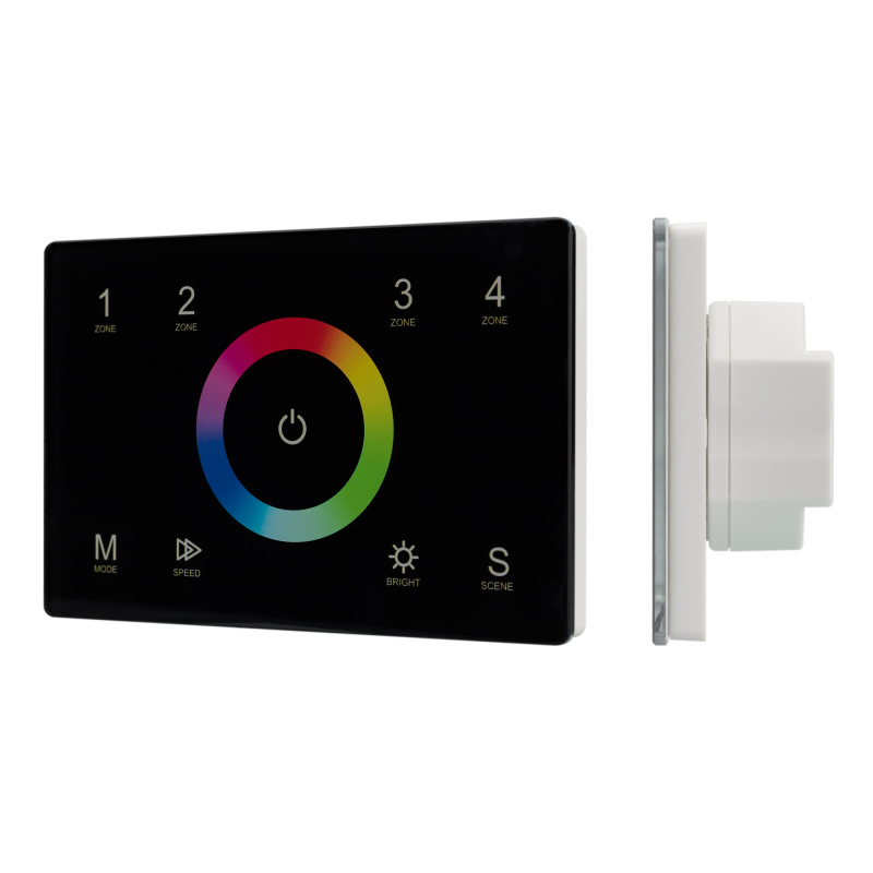 Панель Arlight Sens Smart-P83-RGB Black (230V, 4 зоны, 2.4G) 028403 в Санкт-Петербурге