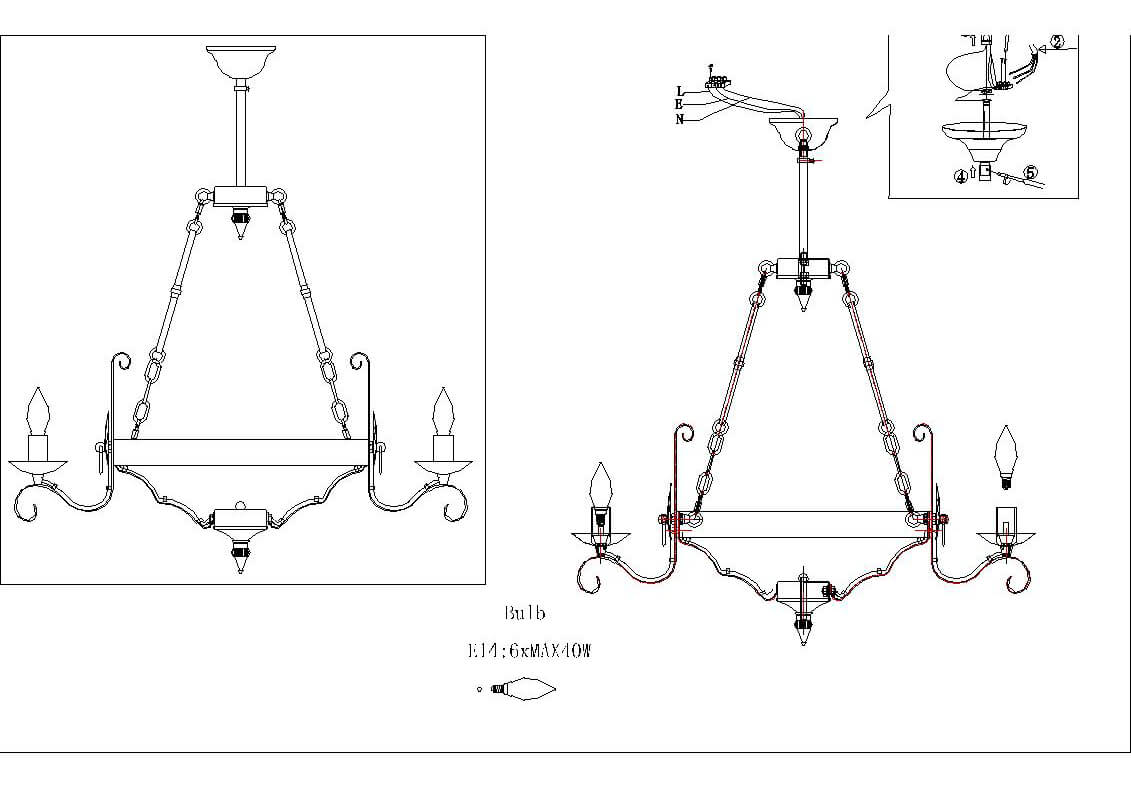 Подвесная люстра F-Promo Boulogne 2159-6P в #REGION_NAME_DECLINE_PP#