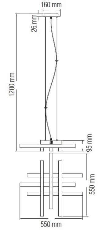 Подвесной светодиодный светильник (UL-00002059) Uniel ULY-U30B-240W/DW IP65 Silver в Санкт-Петербурге