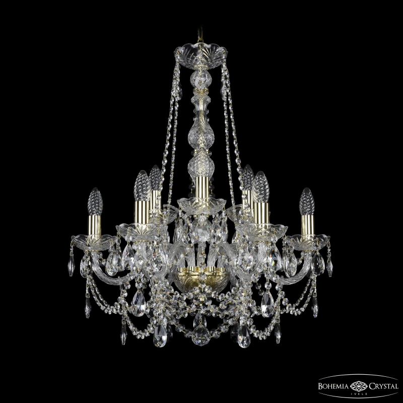 Подвесная люстра Bohemia Ivele Crystal 1411/6+3/195/h-66 G в Санкт-Петербурге