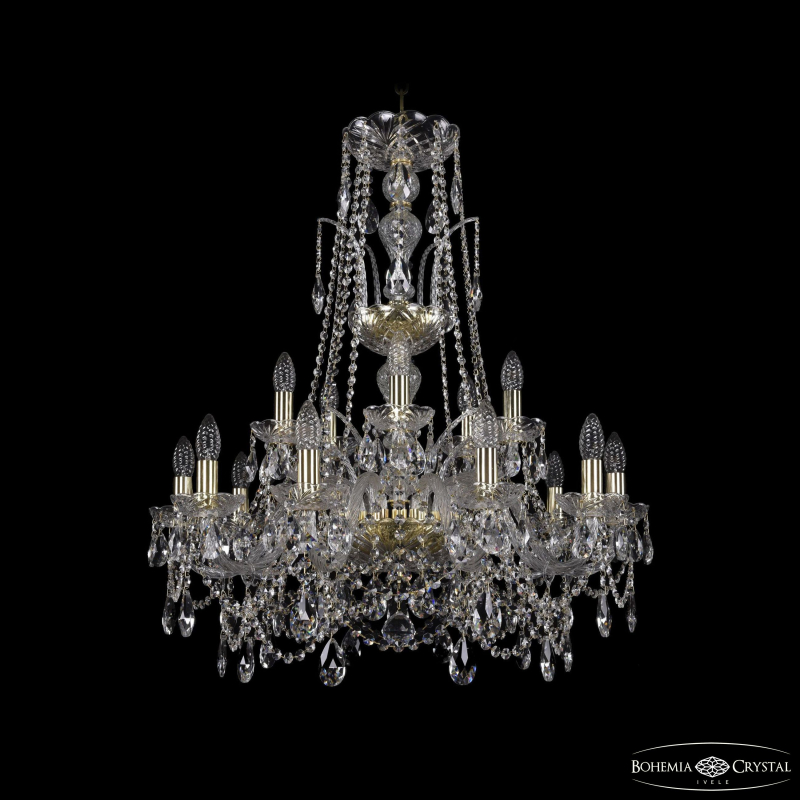 Подвесная люстра Bohemia Ivele Crystal 1411/10+5/240/XL-86 G в Санкт-Петербурге