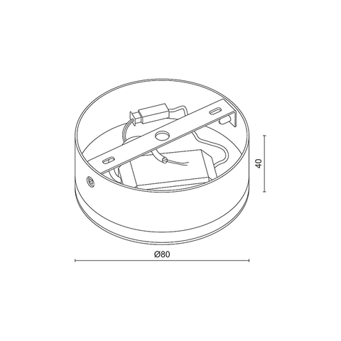 Накладной светодиодный светильник Ledron SDL06-R80-3100K White 00000013570 в Санкт-Петербурге