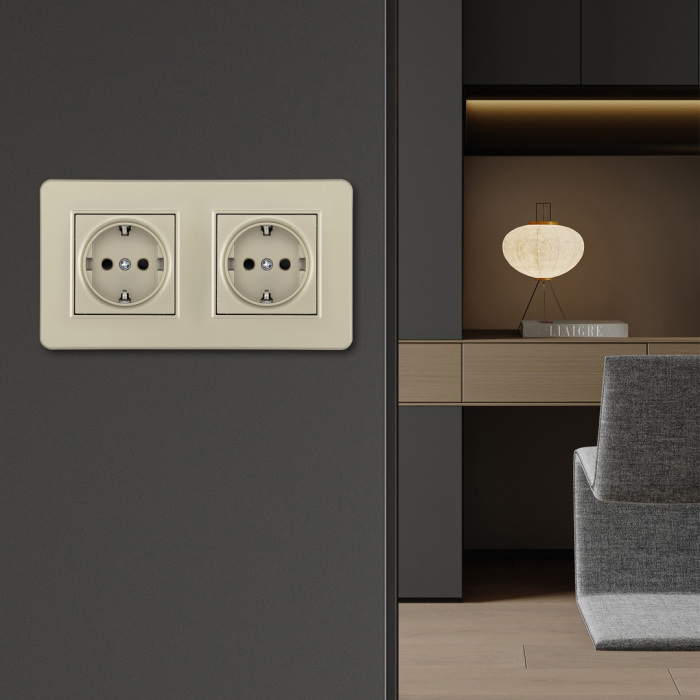 Розетка Arte Milano SET16-2-40-1x2 shampan в Санкт-Петербурге