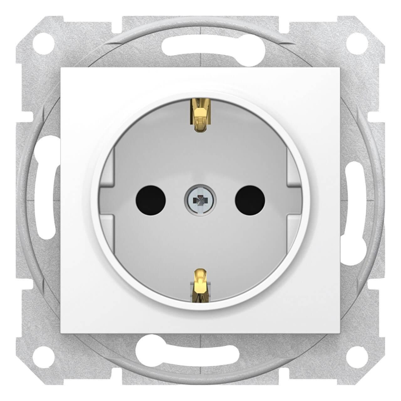 Розетка Schneider Electric Sedna с з/к со шторками 16A 250V SDN3001721 в #REGION_NAME_DECLINE_PP#