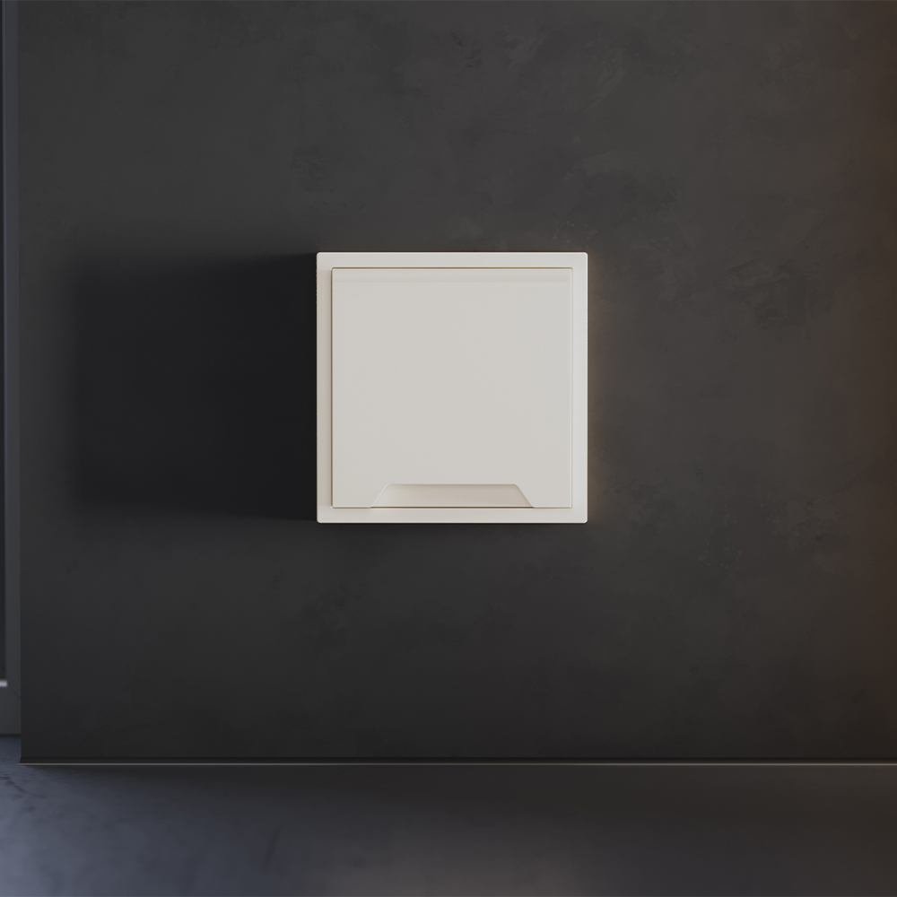 Накладка для розетки с заземлением, защитными шторками и крышкой Voltum S70 (хлопок) VLS000813 в #REGION_NAME_DECLINE_PP#