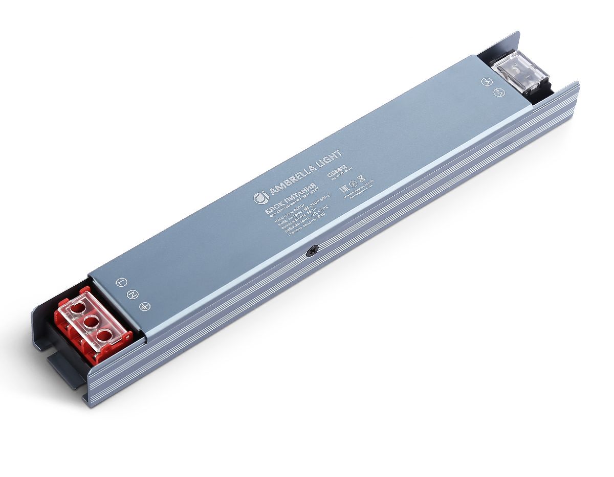 Блок питания Ambrella Light LED Driver 12V 400Вт AC185-260 33.3A IP20 GS8812 в Санкт-Петербурге