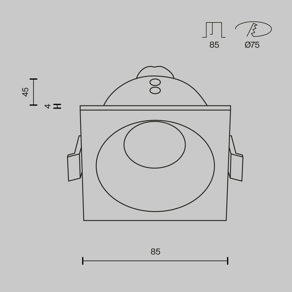 Встраиваемый светильник Maytoni Technical Downlight Zoom DL033-2-01W-1(N) в Санкт-Петербурге