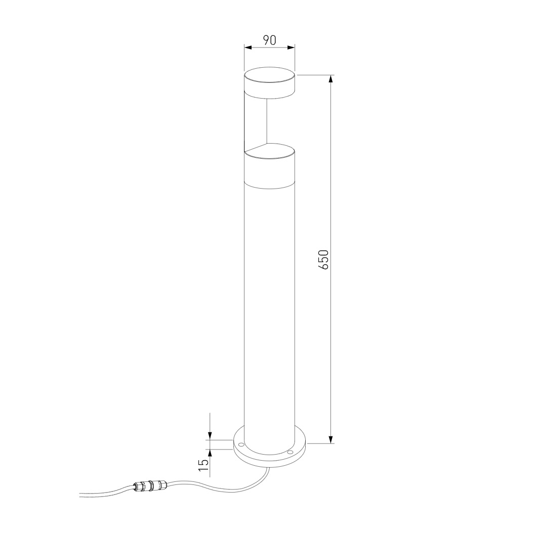 Ландшафтный светильник Elektrostandard Nimbus 35126/F черный 4690389175053 в Санкт-Петербурге
