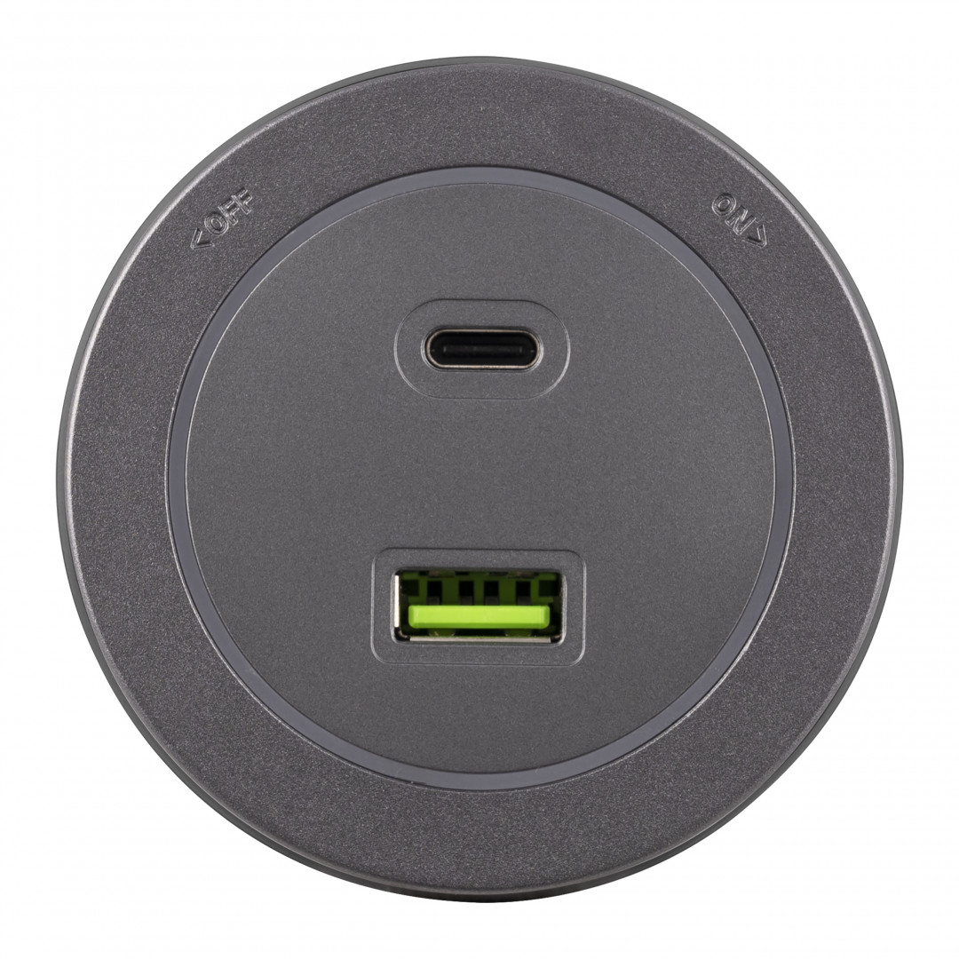 Трековая розетка Arte Milano Am-track-sockets-39 399731TS/USB-Type-C Grey в Санкт-Петербурге