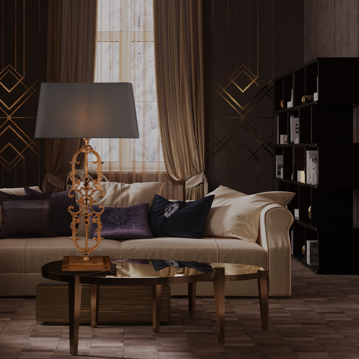 Настольная лампа Loft IT Lace 10439T/B в Санкт-Петербурге
