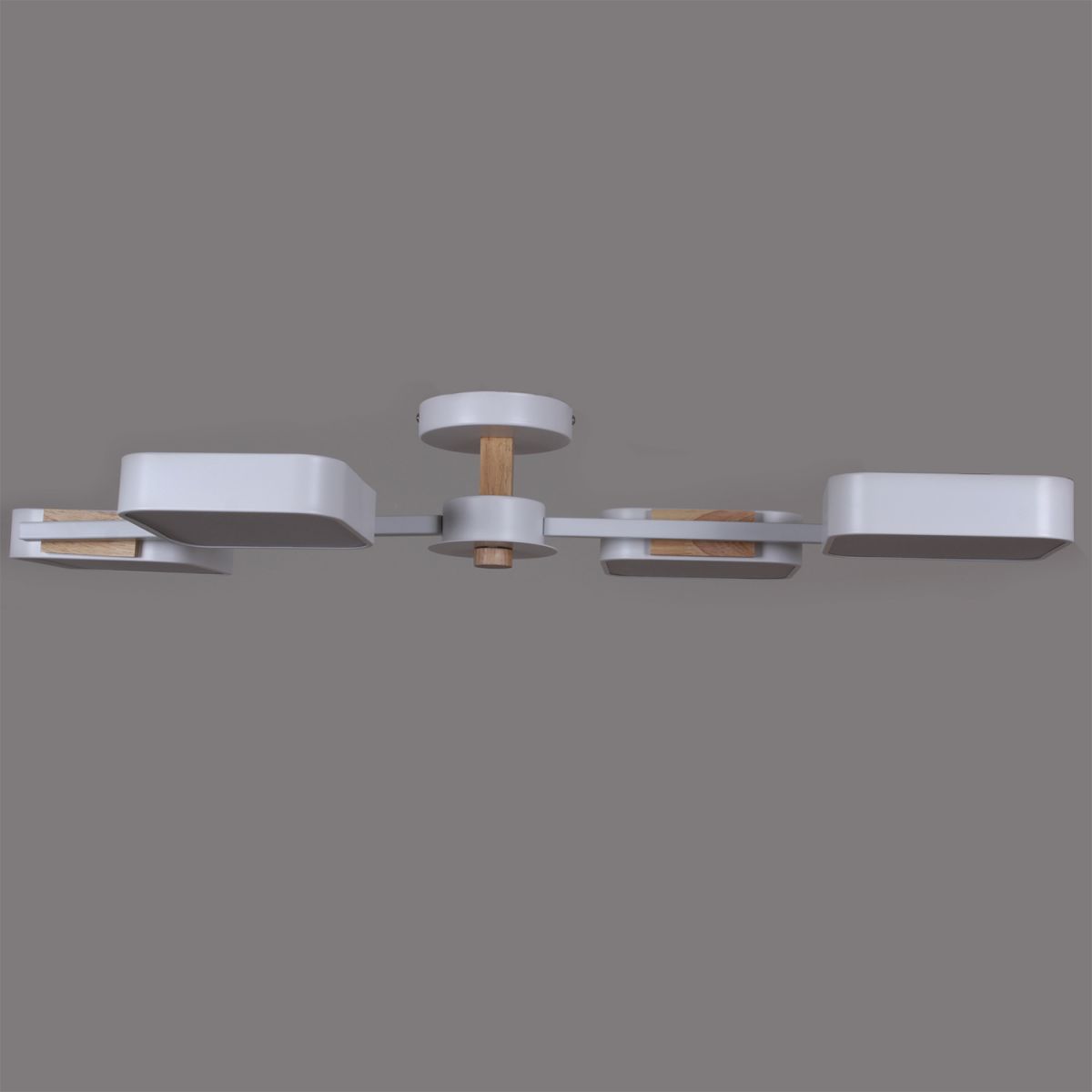Люстра на штанге Reluce 03361-0.3-04 WH+WOOD в Санкт-Петербурге