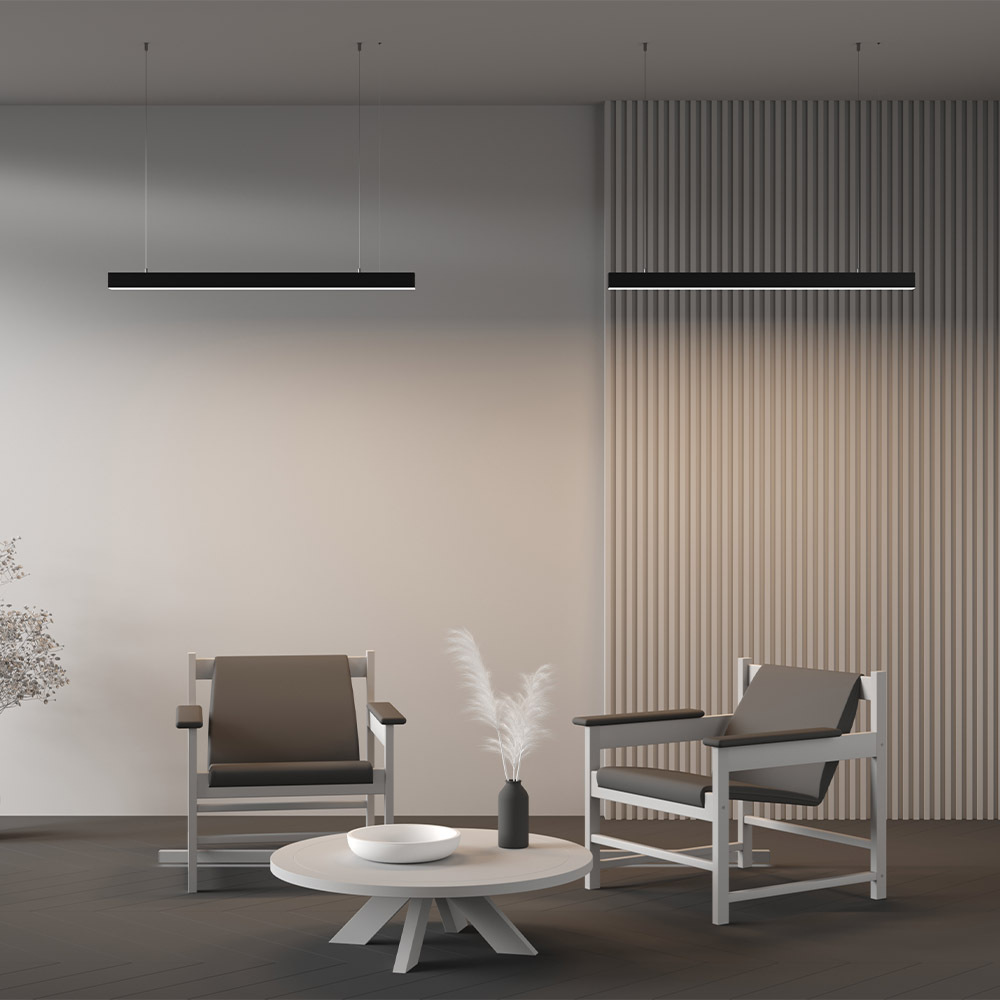 Линейный подвесной светильник Maytoni Technical 4000K 50x50 (Черный, 1 м) LL312028 в Санкт-Петербурге