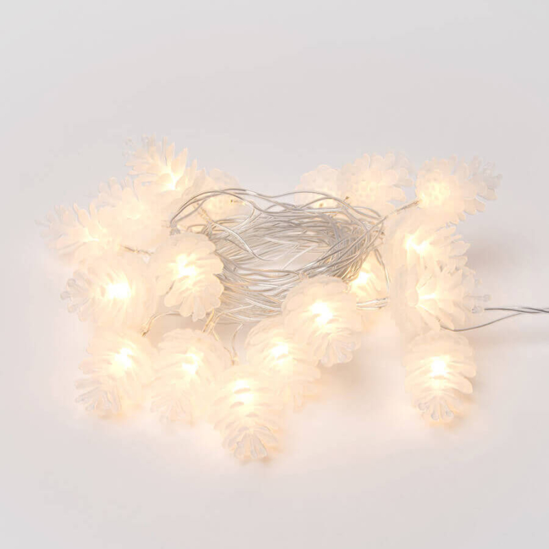 Светодиодная гирлянда (09582) Uniel шишки 220V белый ULD-S0280-020/DTA Warm White IP20 PINE CONES в Санкт-Петербурге