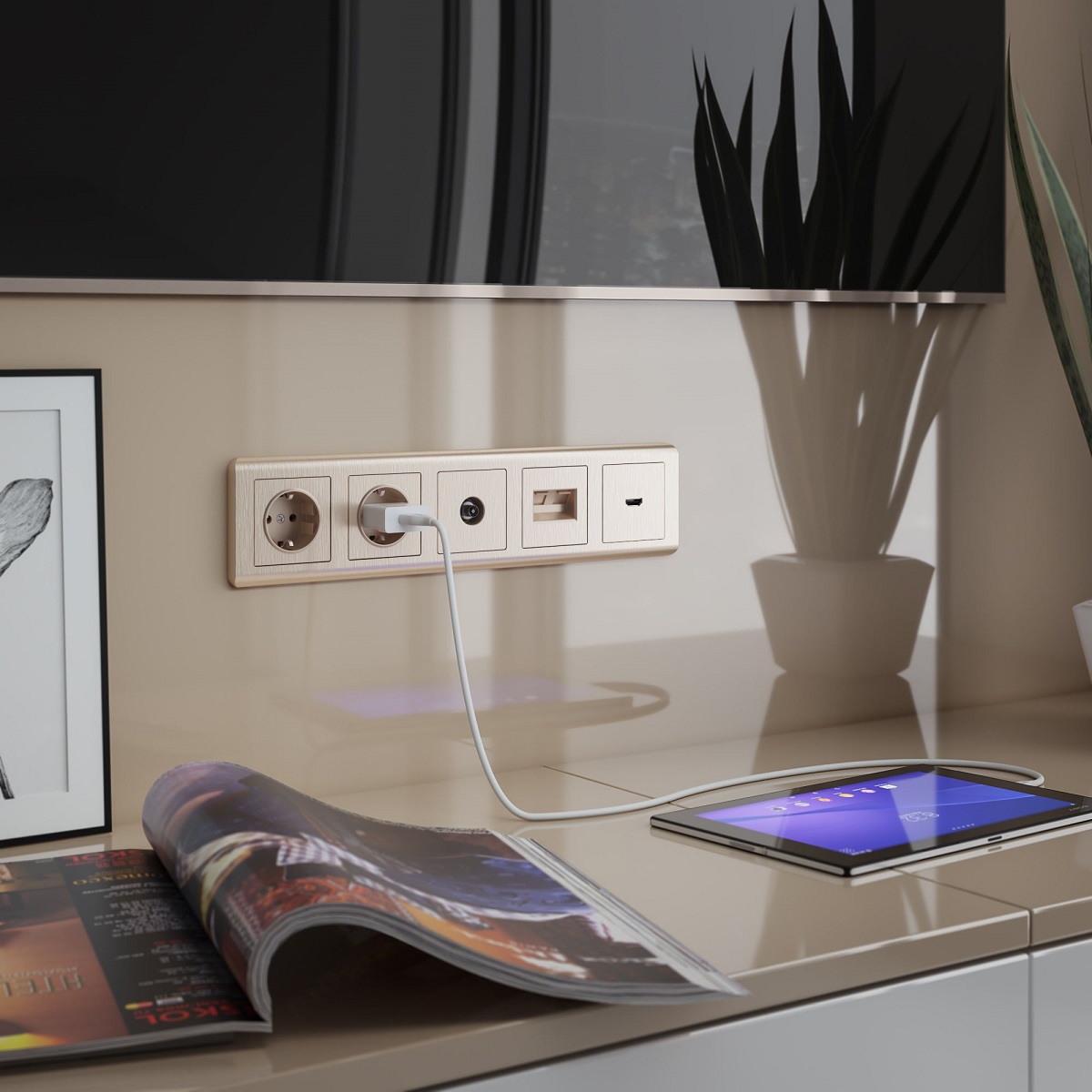 Рамка на 5 постов Werkel Stream шампань W0052111 4690389162527 в #REGION_NAME_DECLINE_PP#