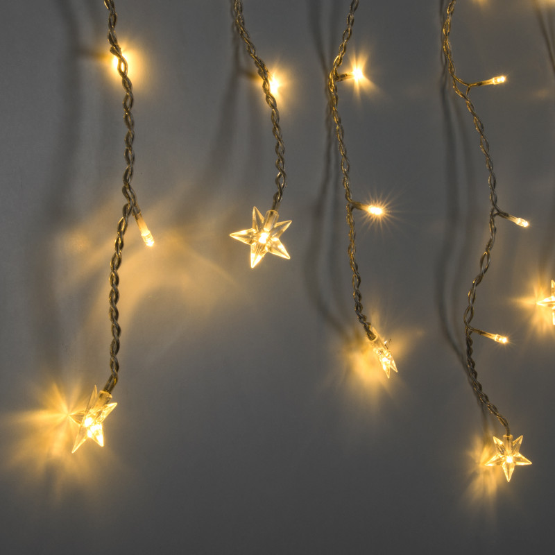 Светодиодная бахрома Eurosvet 100-002 теплый белый 1,8*0,5м IP20 в Санкт-Петербурге