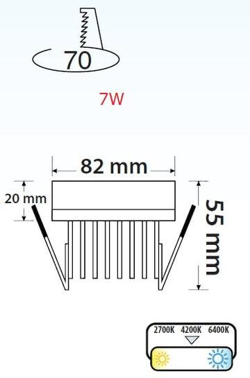 Встраиваемый светодиодный светильник Horoz Valeria 5W 4200К 016-040-0005 HRZ00002308 в Санкт-Петербурге