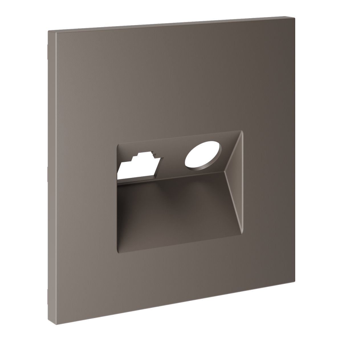 Накладка для розетки TV+RJ45 кат. 6 Voltum S70 (капучино) VLS002714 в #REGION_NAME_DECLINE_PP#