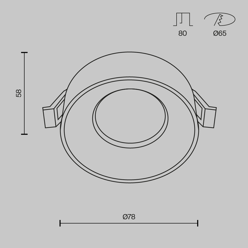 Встраиваемый светильник Maytoni Pauline DL046-01W в Санкт-Петербурге