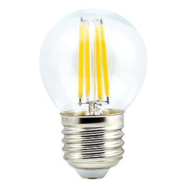 Лампа светодиодная филаментная (UL-00003252) Uniel E27 7,5W 3000K прозрачная LED-G45-7,5W/WW/E27/CL GLA01TR в Санкт-Петербурге