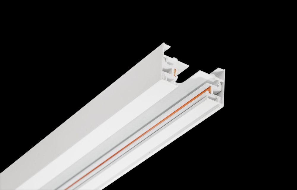 Шинопровод однофазный с питанием и заглушкой Crystal Lux CLT 0.11 CLT 0.11 01 L1000 WH в Санкт-Петербурге