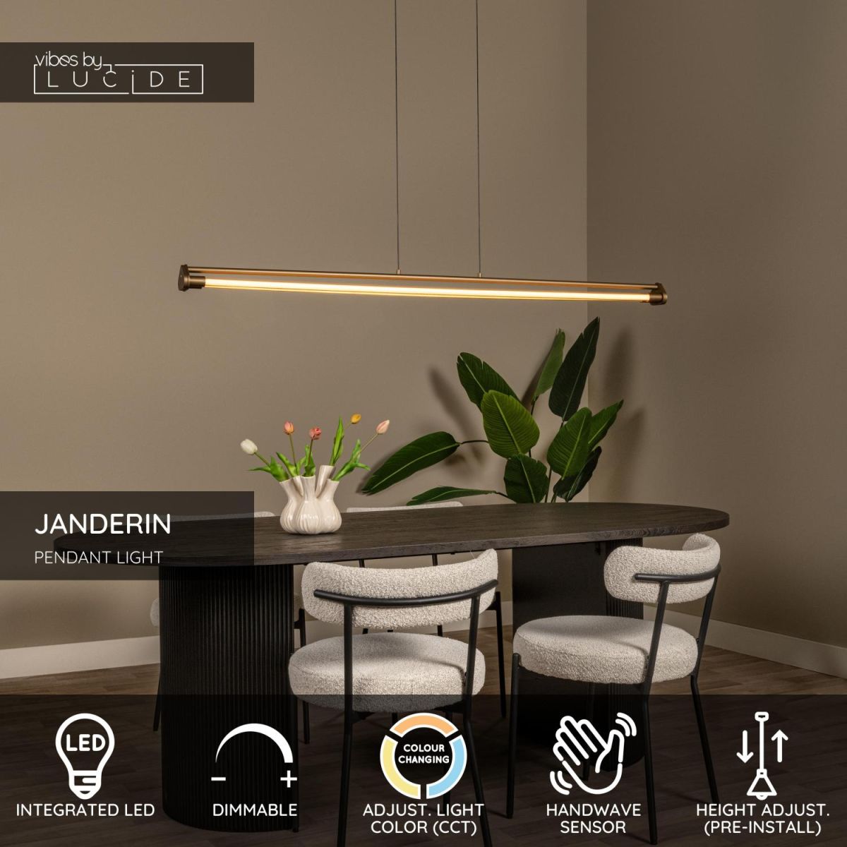 Подвесной светильник Lucide Janderin 24405/34/05 в Санкт-Петербурге