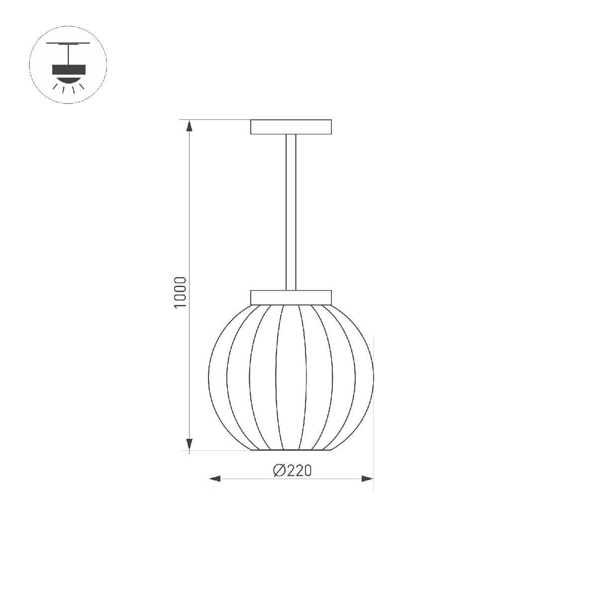 Уличный подвесной светильник Arlight LGD-PEARL-HANG-7W Warm3000 030004(1) в Санкт-Петербурге