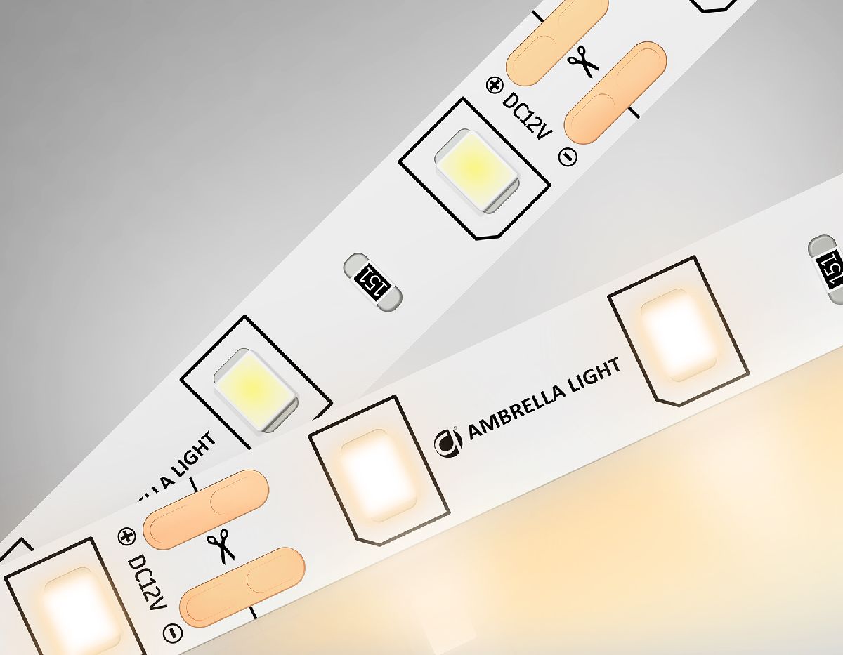 Светодиодная лента Ambrella Light LED Strip 12В 2835 4,8Вт/м 3000K 5м IP20 GS1001 в #REGION_NAME_DECLINE_PP#