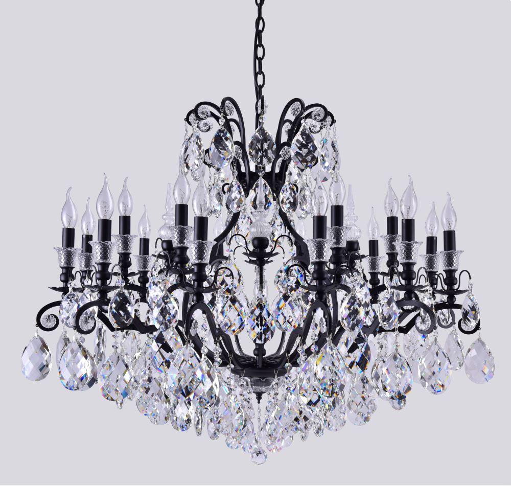 Подвесная люстра Crystal Lux Magnifico SP19 Black/Transparent в Санкт-Петербурге