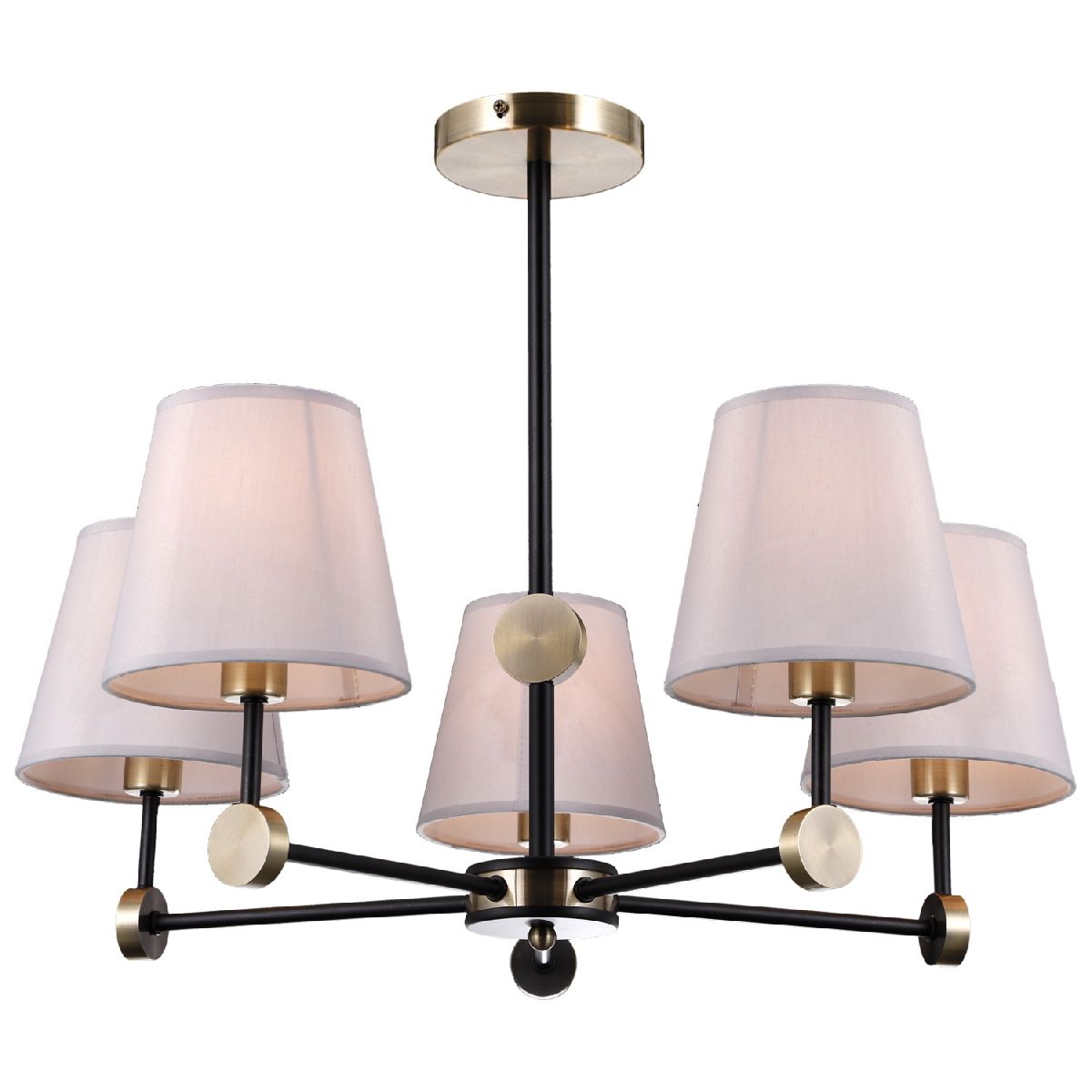 Люстра на штанге Illumico IL0394-5CSQ-24 BK AB CASTOR в Санкт-Петербурге