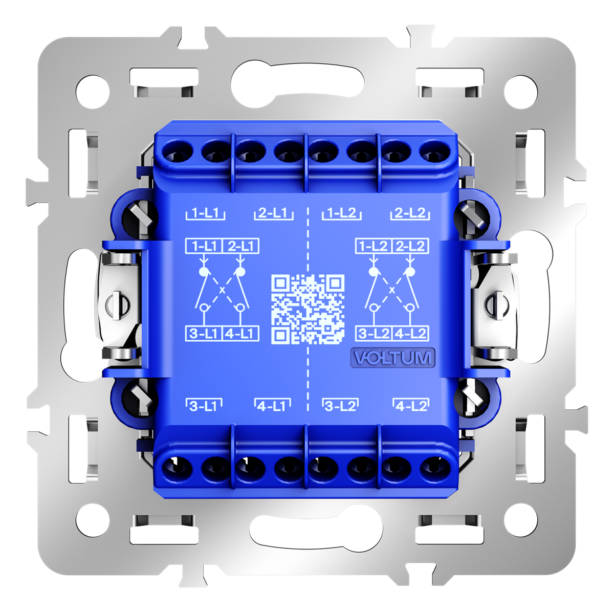 Механизм перекрестного переключателя двухклавишного 10А Voltum S70 VLS0205M в #REGION_NAME_DECLINE_PP#