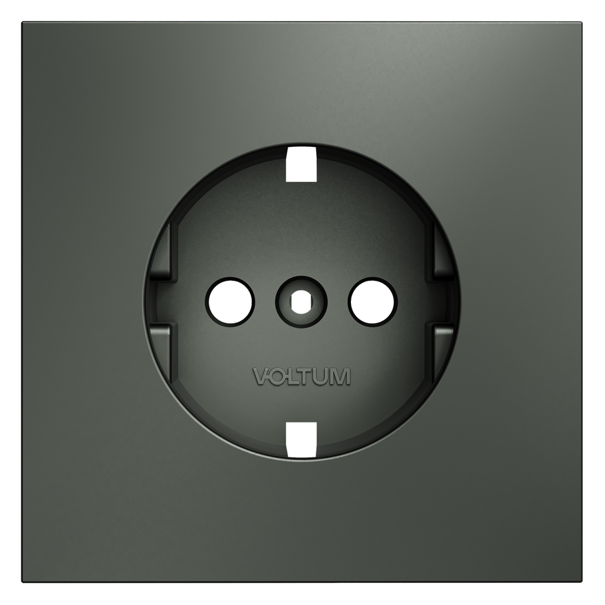 Накладка для розетки с заземлением Voltum S70 (титан) VLS000606 в #REGION_NAME_DECLINE_PP#