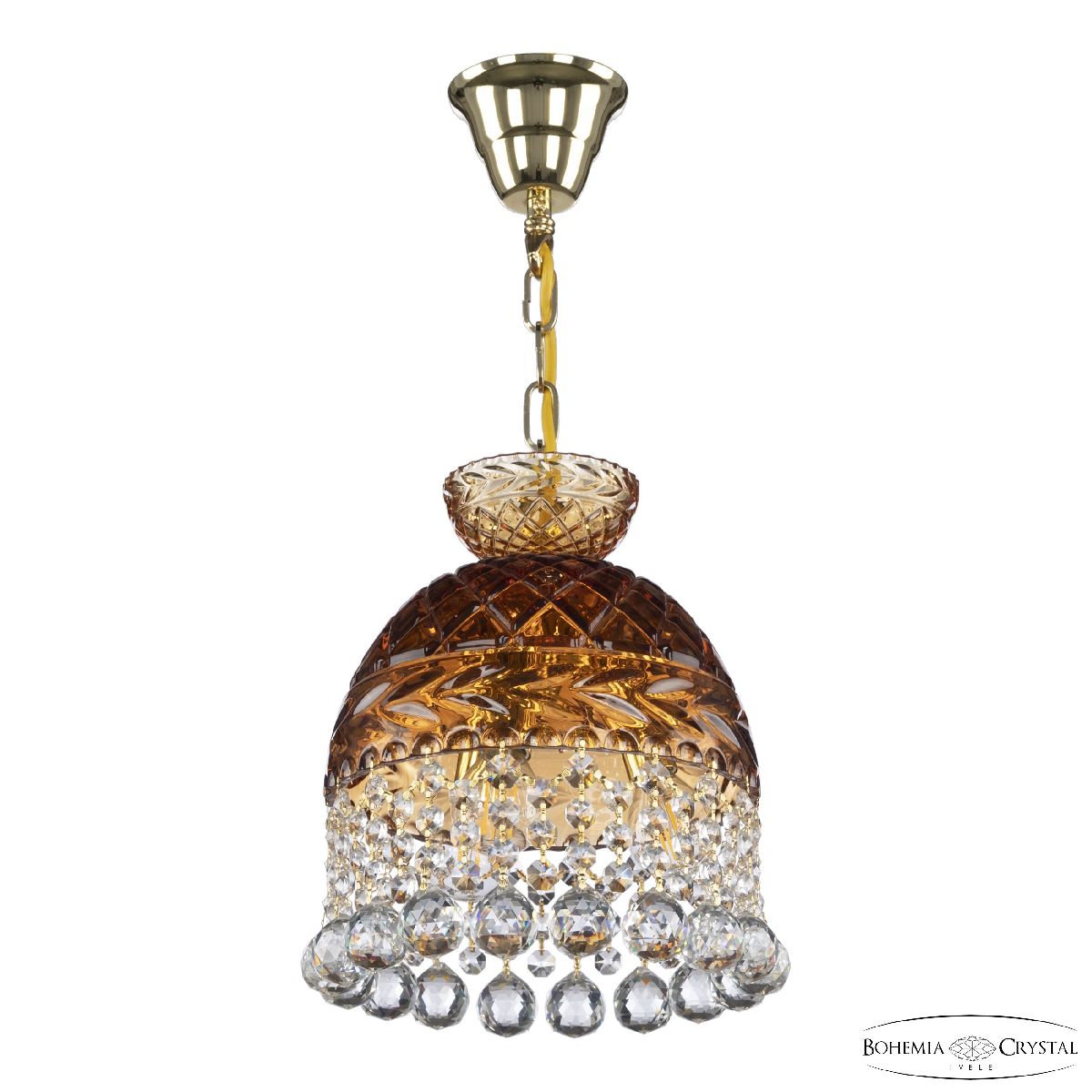Подвесной светильник Bohemia Ivele Crystal 5478/22 G Amber/M-1F Balls в Санкт-Петербурге