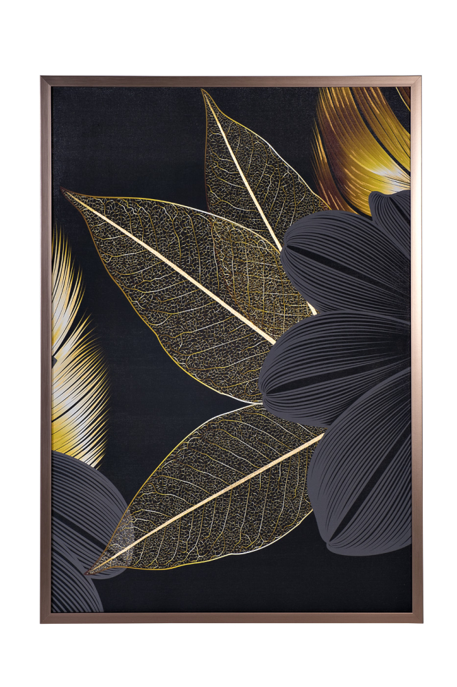 Холст Золотые листья Garda Decor 89VOR-GOLDEN LEAVES-3 в #REGION_NAME_DECLINE_PP#