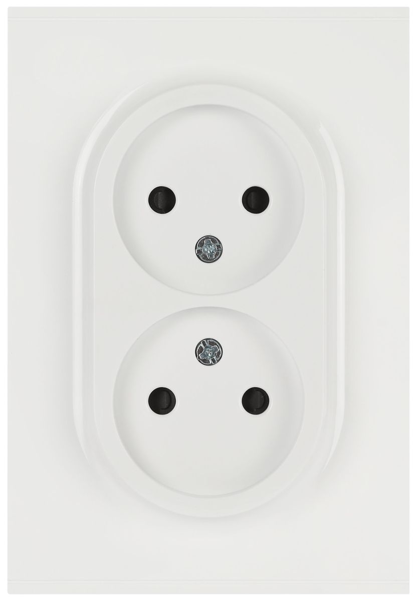Розетка ЭРА Arktik 16-2107-01 без заземления двойная 2X2P 16А-250В белый Б0071681 в Санкт-Петербурге