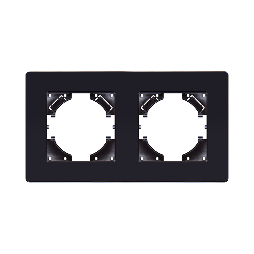 Рамка 2-постовая, черный Kollinger Eleganz Acryl EA2BK в #REGION_NAME_DECLINE_PP#