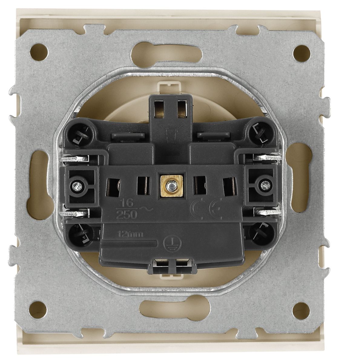Розетка Эра Arktik 16-2102-04 с заземлением 2P+E Schuko со шторками 16А-250В шампань Б0070427 в Санкт-Петербурге